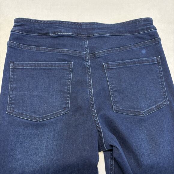 American Tall Blue Denim Jegging Jeans Mid Rise Dark Wash Size MT M TALL - Picture 12 of 12